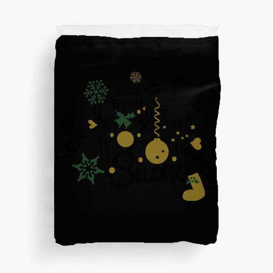 Season holidays messages Duvet Covers