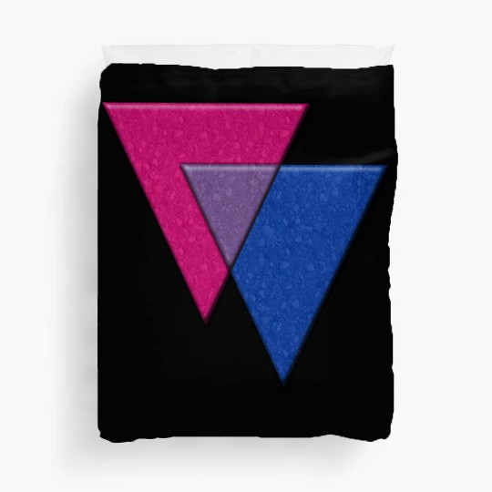 Bisexual Pride Triangles Duvet Covers