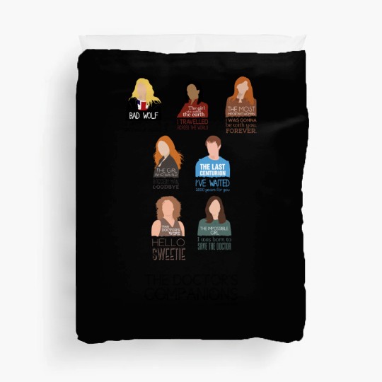 Doctor Who Companions (alternate version) Duvet Covers