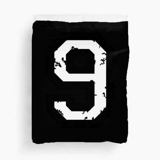 Number 9 (Distressed White) Duvet Covers