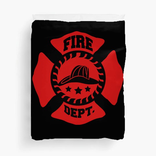 Fire Brigade logo symbol design Duvet Covers