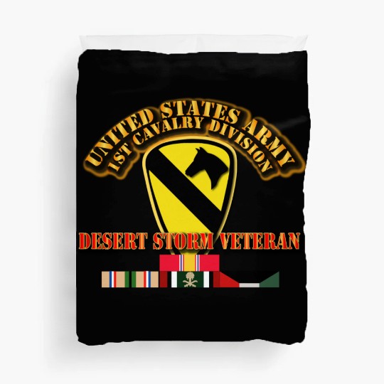 Army - 1st Cavalry Division - Desert Storm Veteran Duvet Covers