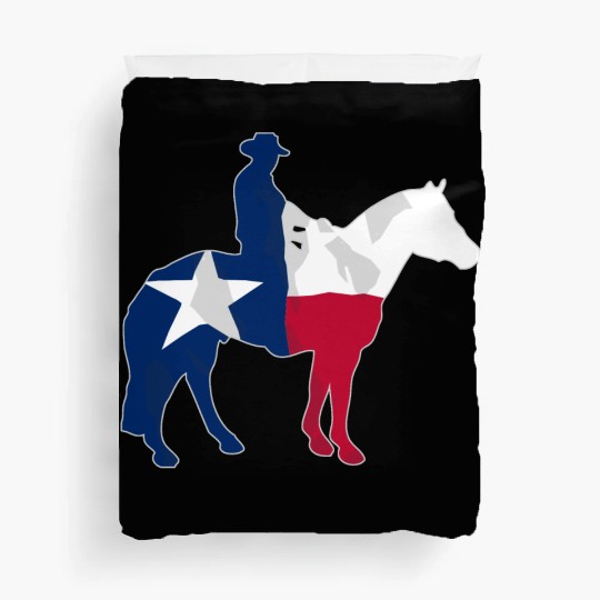 Texas Cowboy Flag Duvet Covers