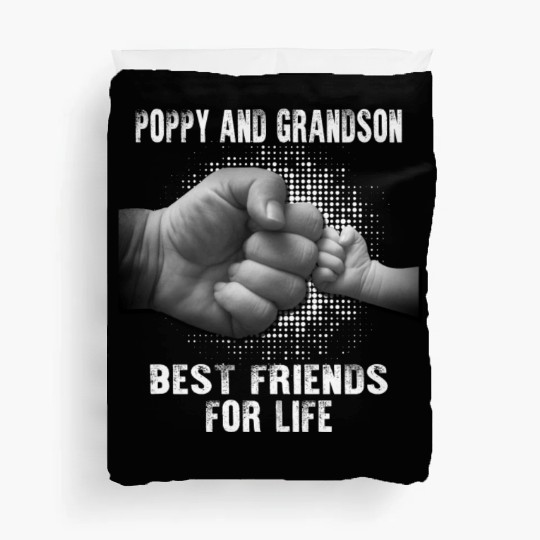 Poppy And Grandson Best Friends For Life Duvet Covers