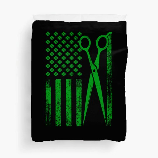 Hair stylist - Hair stylist flag Duvet Covers for american