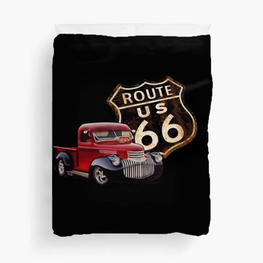 Route 66 Street Rod Duvet Covers