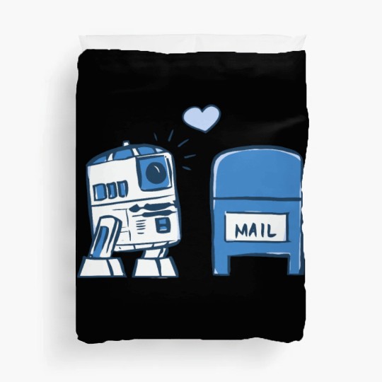 Funny Star Wars r2d2 comic Duvet Covers
