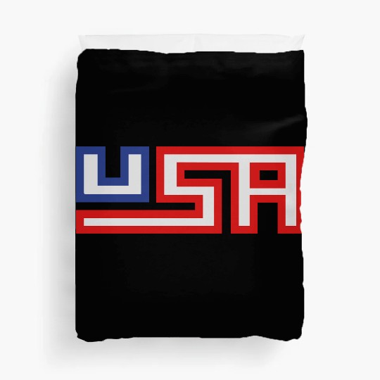 text america united states stars 3 colors USA nati Duvet Covers