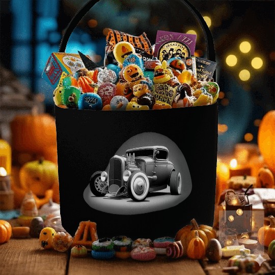 Street Rod Aesthetic Style Vintage Car Hot Rod Fabric Baskets