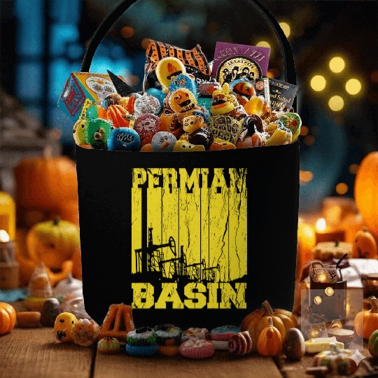 Permian Basin Oilfield Rigger Driller Distressed Fabric Baskets