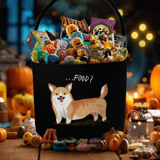 FUNNY DOG HUNGRY Fabric Baskets