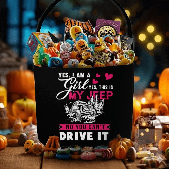 I Am A Girl And I Love My Jeep Fabric Baskets