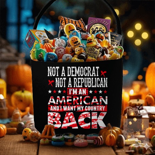 American - Not A Democrat Not A Republican I'm A Fabric Baskets