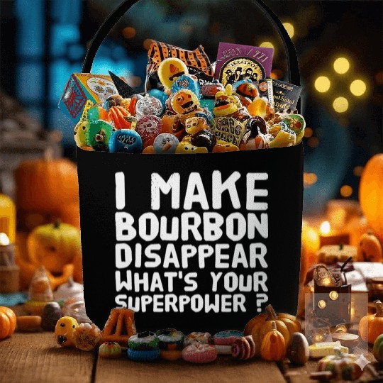 Bourbon - I make bourbon disappear what's your s Fabric Baskets