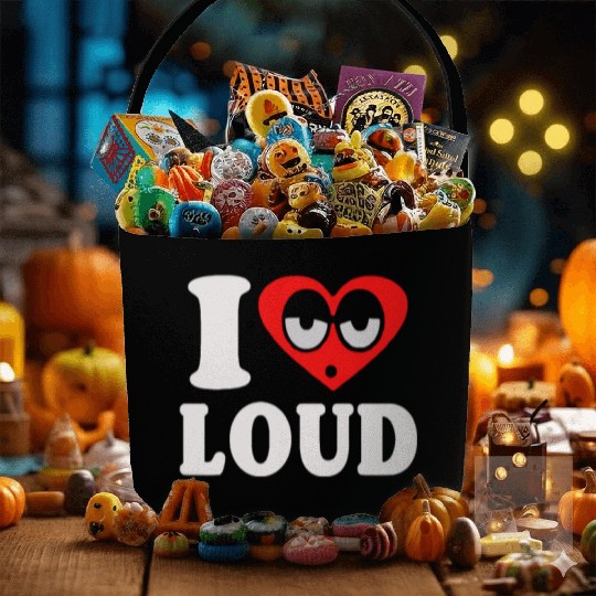 I Love Loud Funny Hip Hop Filling Blunt Weed Fabric Baskets