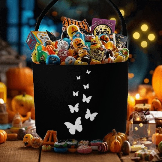 Flying Butterflies Fabric Baskets