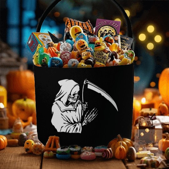 Grim Reaper Fabric Baskets