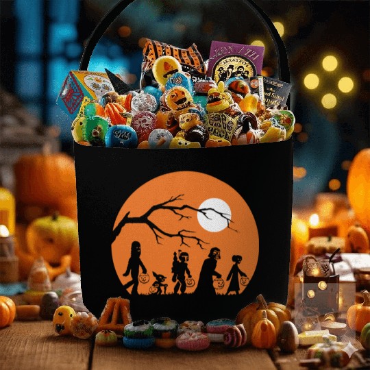 Star Wars Trick Or Treat Halloween Silhouette Prem Fabric Baskets