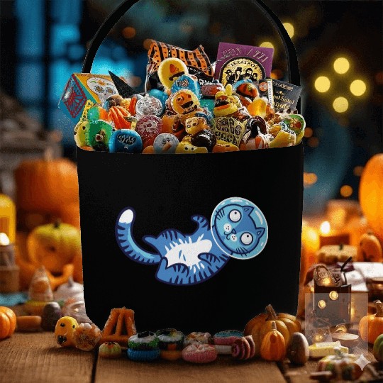 Space cat Fabric Baskets