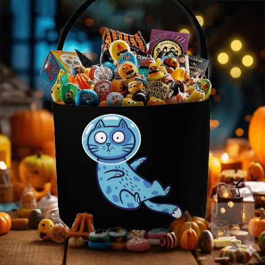 Space cat Fabric Baskets