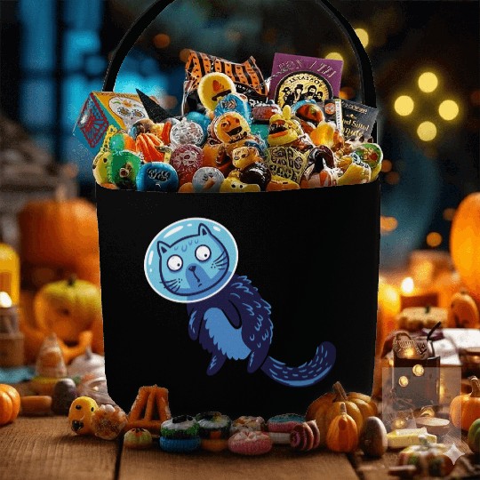 Space cat Fabric Baskets