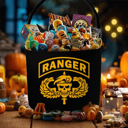 US Army Ranger Skull Fabric Baskets