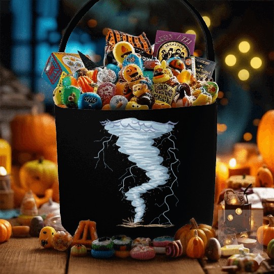 Weather Tornado whirlwind Storm Hunter cool design Fabric Baskets