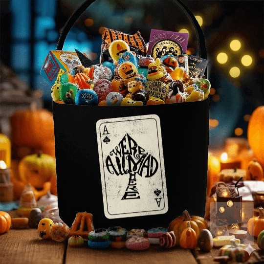 Alice in Wonderland | Ace Of Spades Were All Mad Here Fabric Baskets