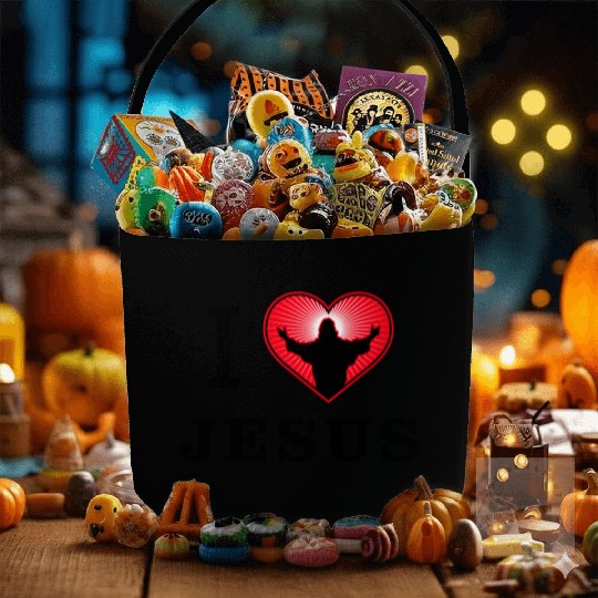 I Love Jesus Fabric Baskets