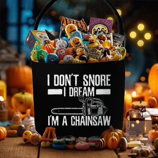 Chainsaw - Funny Lumberjack Gift Fabric Baskets