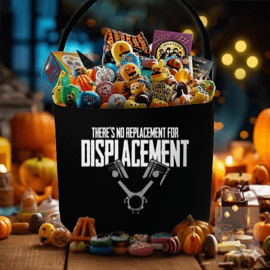 No Replacement For Displacement V8 Muscle Car Gift Fabric Baskets