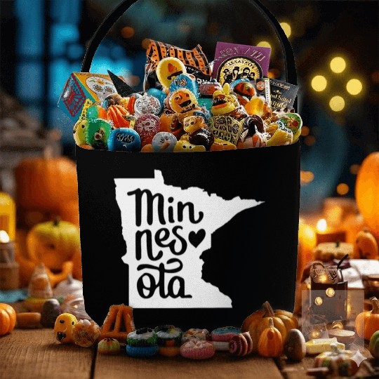 Minnesota Home State Minnesota music Fabric Baskets