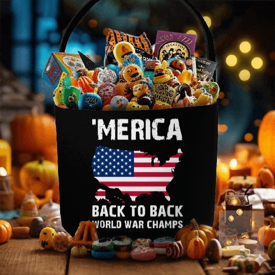 merica back to back soccer Fabric Baskets