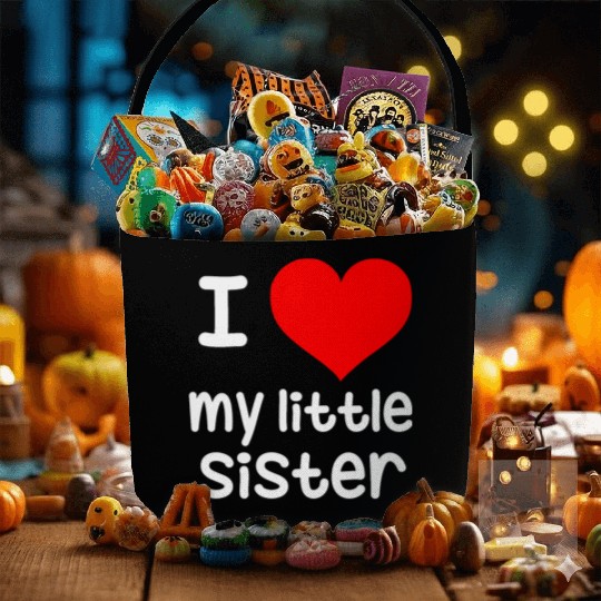 I Love my little Sister Fabric Baskets