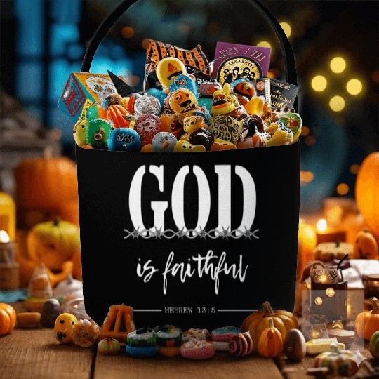 Religious & Faithful Fabric Baskets Designs GOD IS