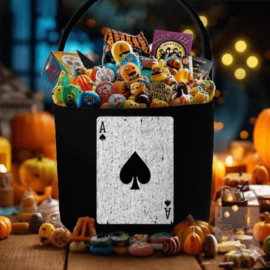 ace of spades playing card Fabric Baskets