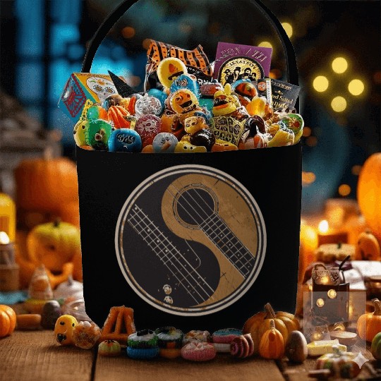 Guitar Ying Yang Gift Guitar Player Fabric Baskets