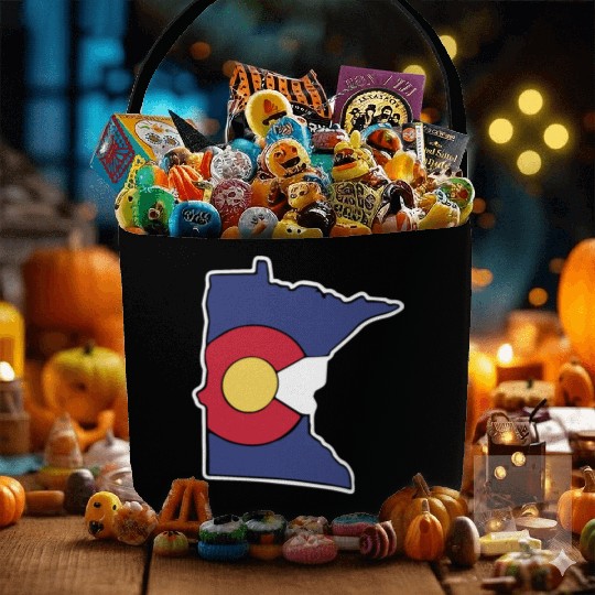 Colorado Flag Minnesota State minnesota grandpa Fabric Baskets