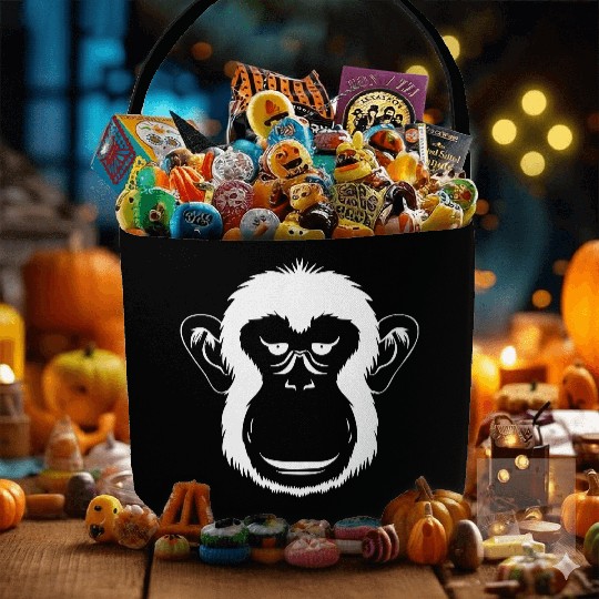 Bored Monkey Face Fabric Baskets