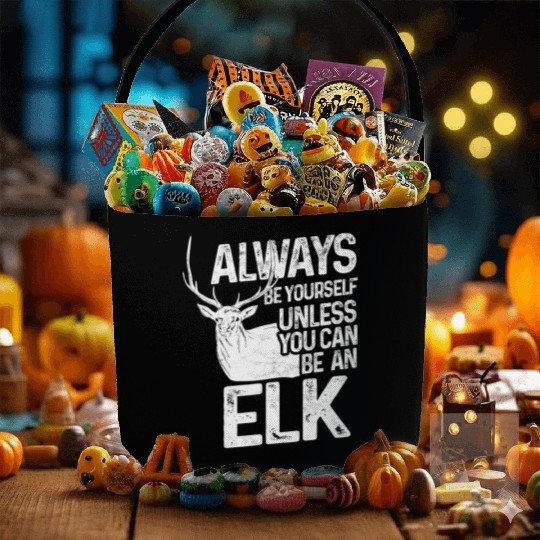 Always be an Elk Fabric Baskets