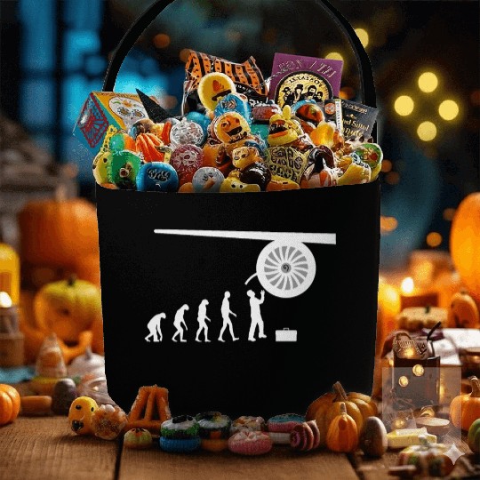 Jet engine mechanic aviation gift idea Fabric Baskets