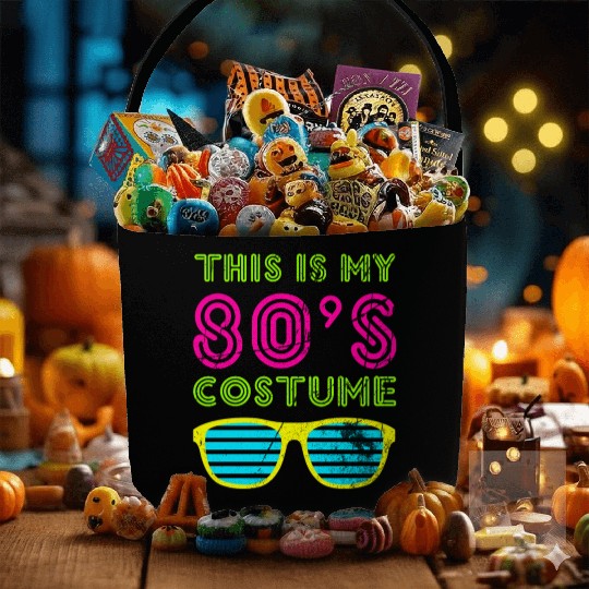 This Is My 80s Bro Neon Fabric Baskets 80's 90's Party Te
