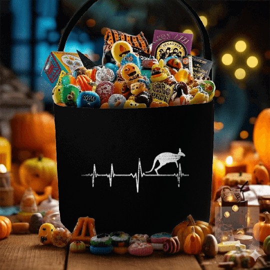 Kangaroo Heartbeat Fabric Baskets