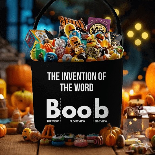 boobs boobies tits joke laugh funny sayings quote Fabric Baskets