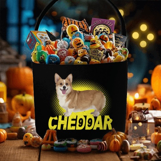 Cheddar Corgi Dog Brooklyn Nine Nine B99 Fabric Baskets