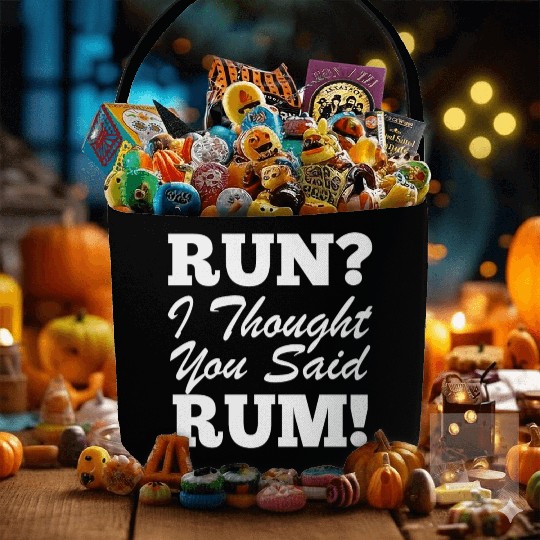 RUn ,I thought you sad RUM! Fabric Baskets
