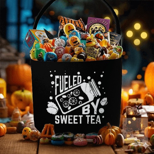 Fueled By Sweet Tea I Funny Southern Country Fabric Baskets