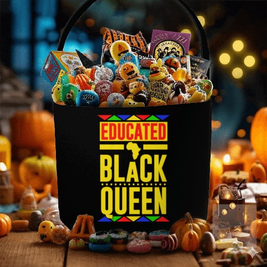 Educated Black Queen Fabric Baskets
