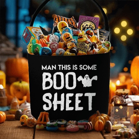 Ghost Ghost Creepy Halloween Fabric Baskets