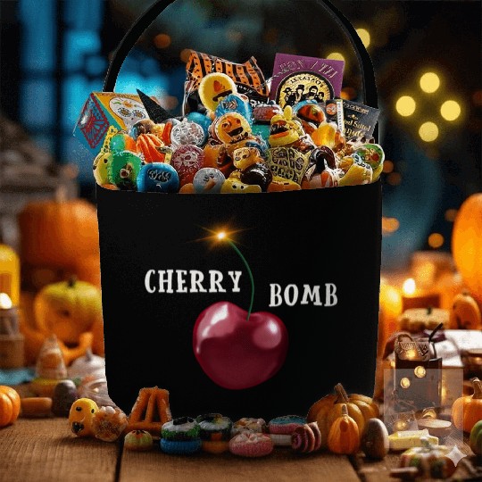 Cherry bomb big Fabric Baskets